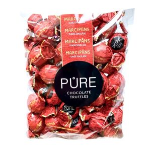 Tumšās šokolādes trifeles ar marcipāna krēma pildījumu 500g, PURE - 450-19668