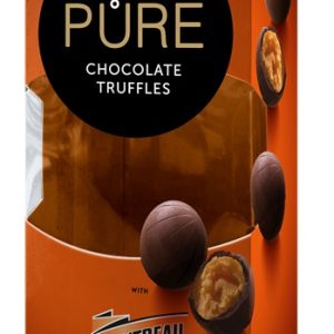 Tumšās šokolādes trifeles ar liķiera Cointreau krēma pildījumu 108g PURE - 450-27491