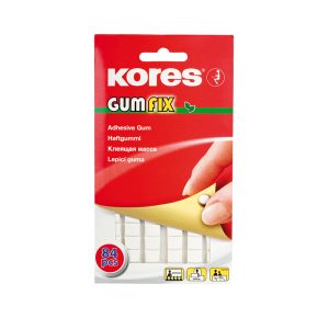 Līmējoša masa KORES Gumfix sadalīta kvadrātiņos, baltā krāsā, 84 gab., 50 g - 200-12290