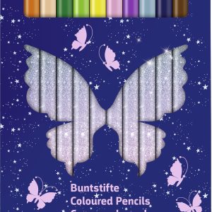 Krāsaino zīmuļu komplekts Magic Butterfly, 12gab.