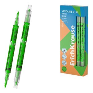 Divpusējs teksta marķieris ErichKrause Visioline Neon Green