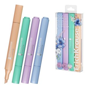 Teksta marķieru komplekts ErichKrause Visioline Pastel Bloom, 4gab.